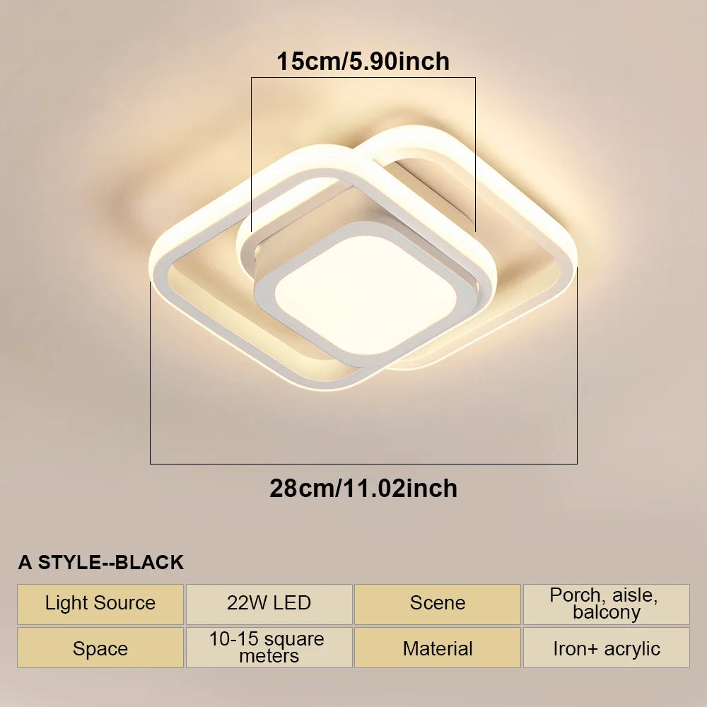 Modern Minimalist Ceiling Lamps C-White-2