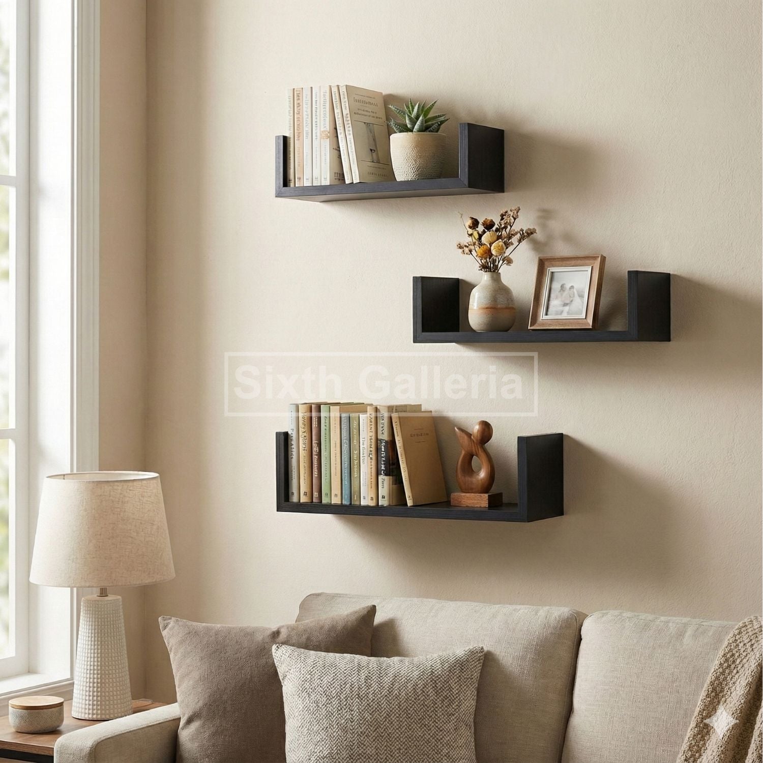 Alozay Shelf Set Black