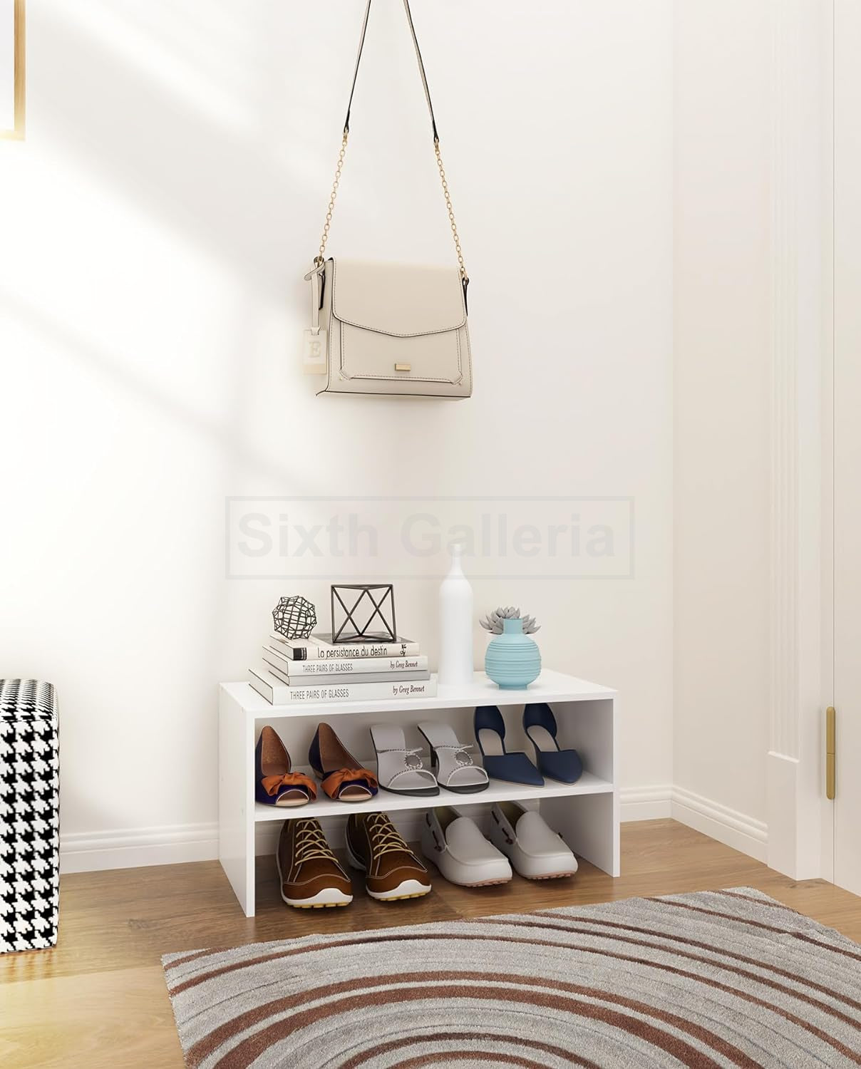 Dutch Shoe Rack White