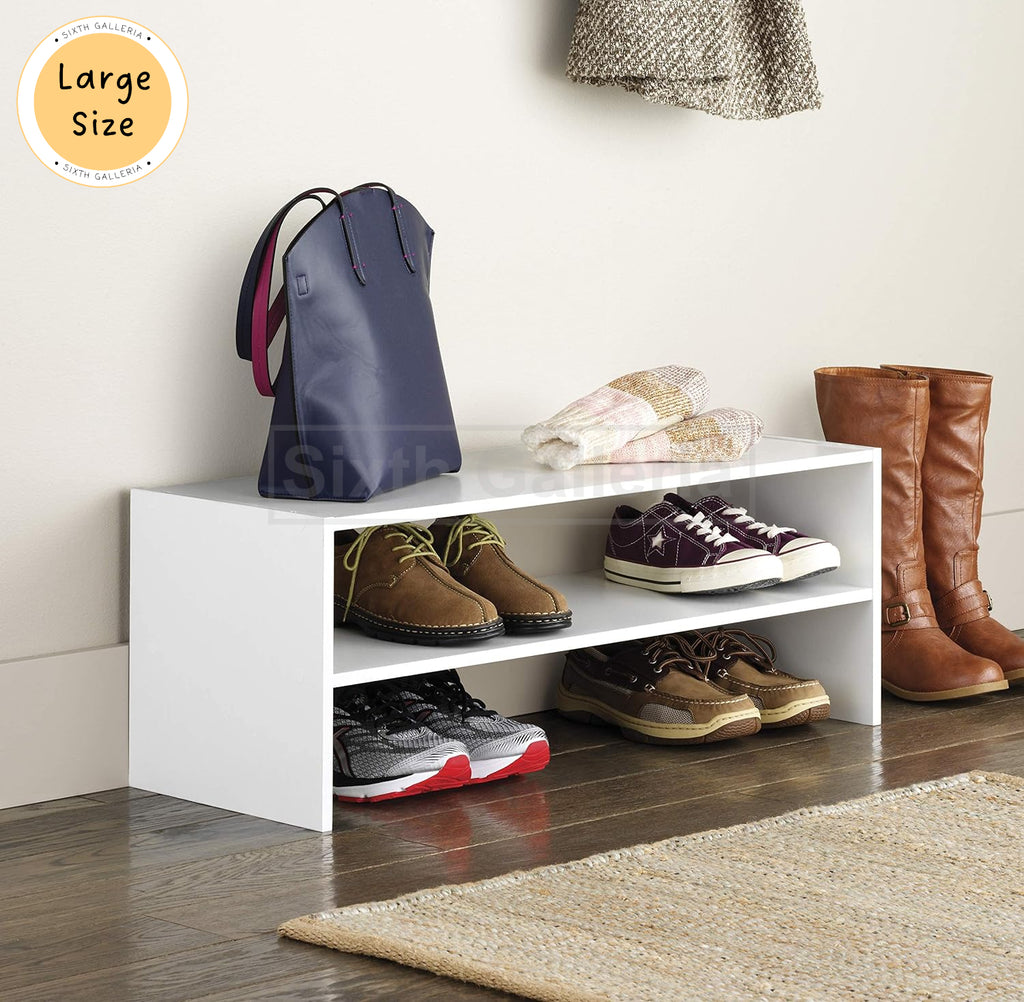 Dutch Shoe Rack White Large