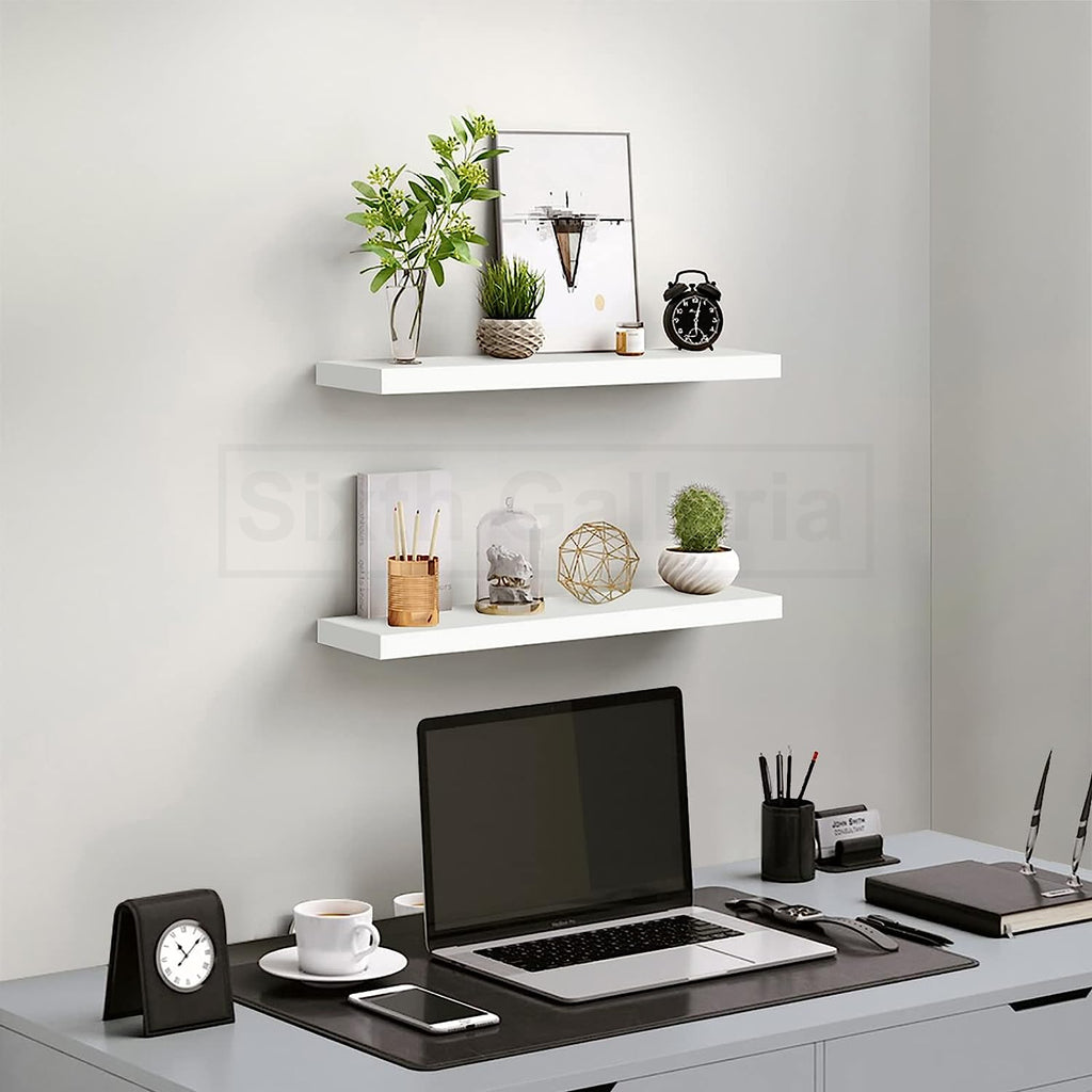 Rika Floating Shelves Set of 3 White