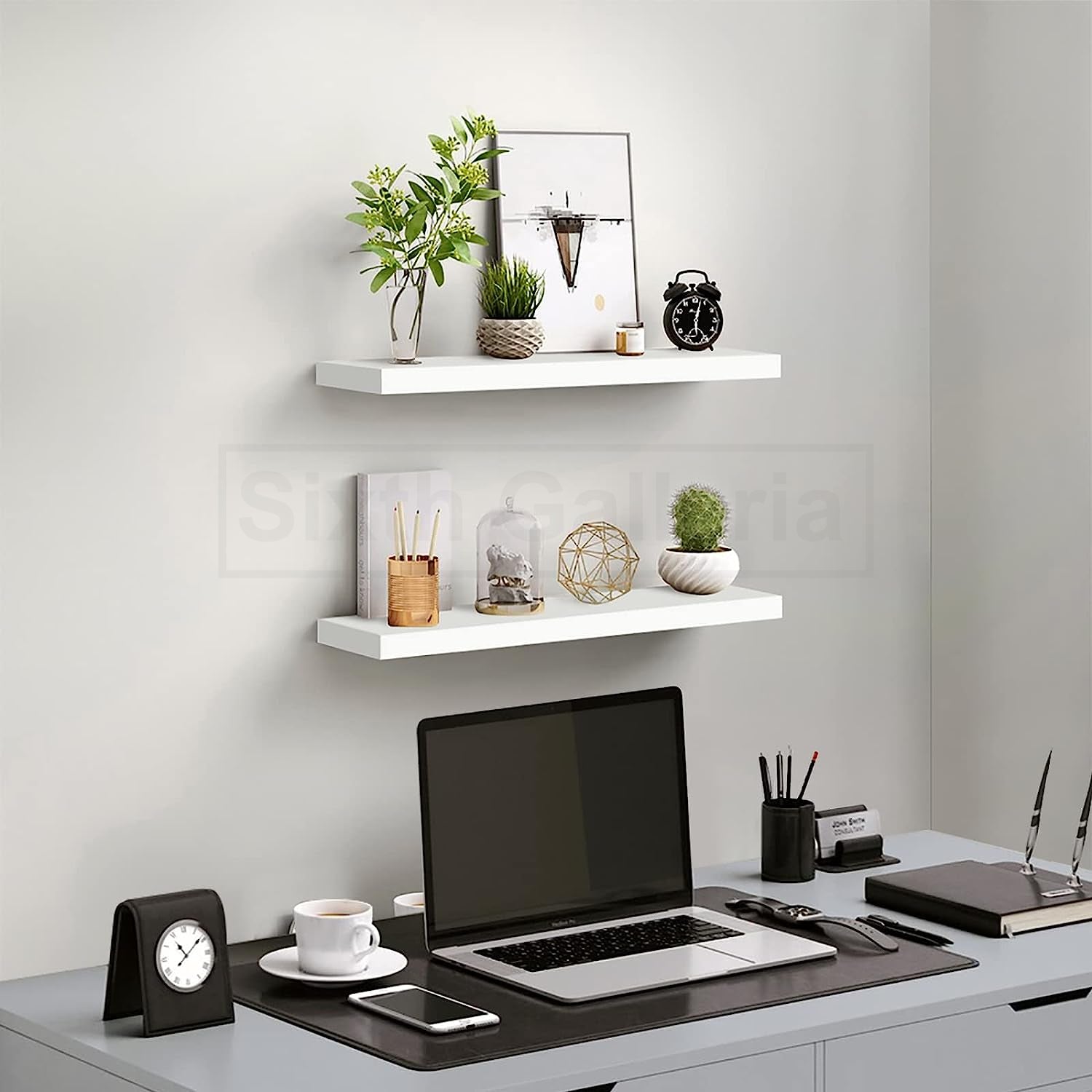 Rika Floating Shelves Set of 3 White