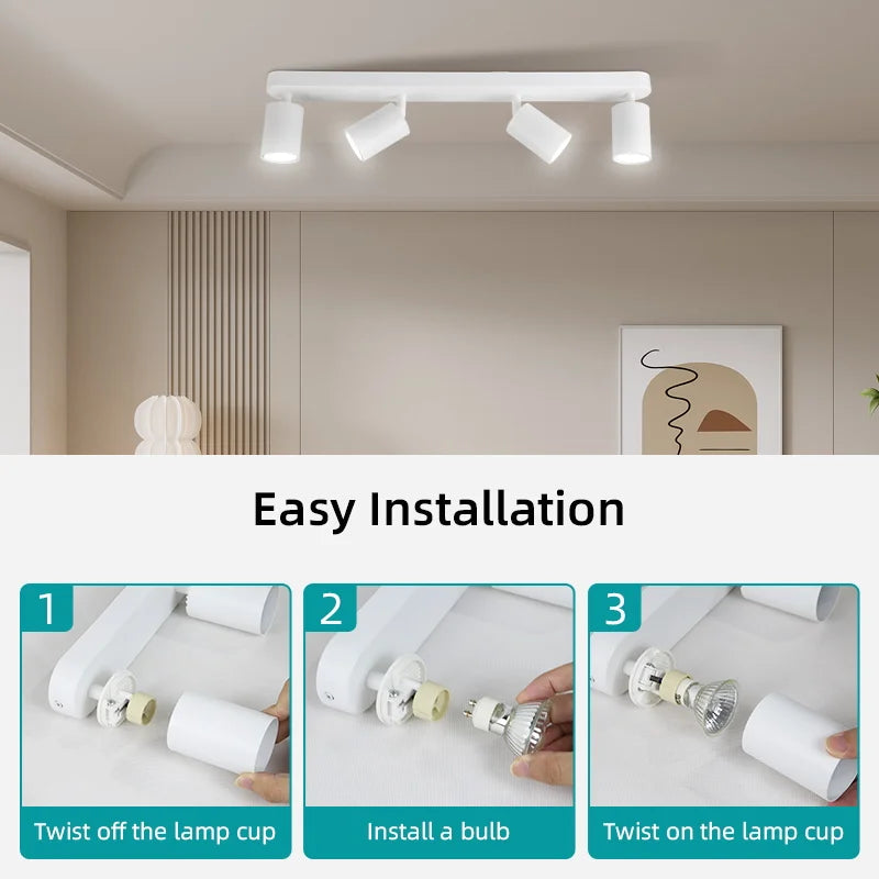 Led Track Spot Light GU10 Lights Bulb