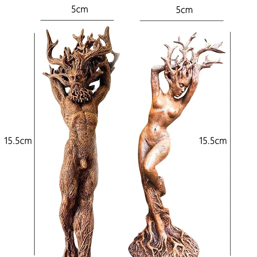 Tree Root Forest Goddess Statue Resin Sculpture
