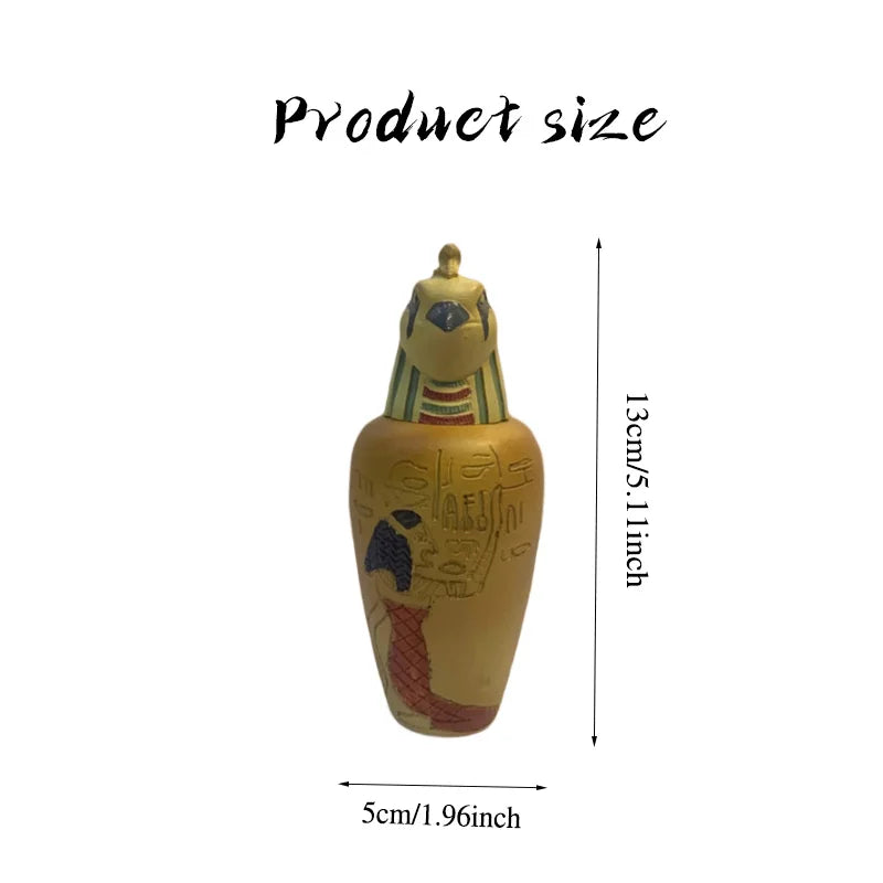 Ancient Egyptian Pharaoh series Resin sculpture and Jar 2