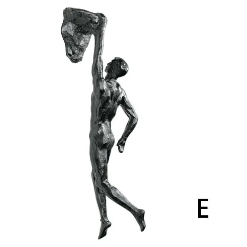 Rock Climbing Athlete Resin Sculptures Statue