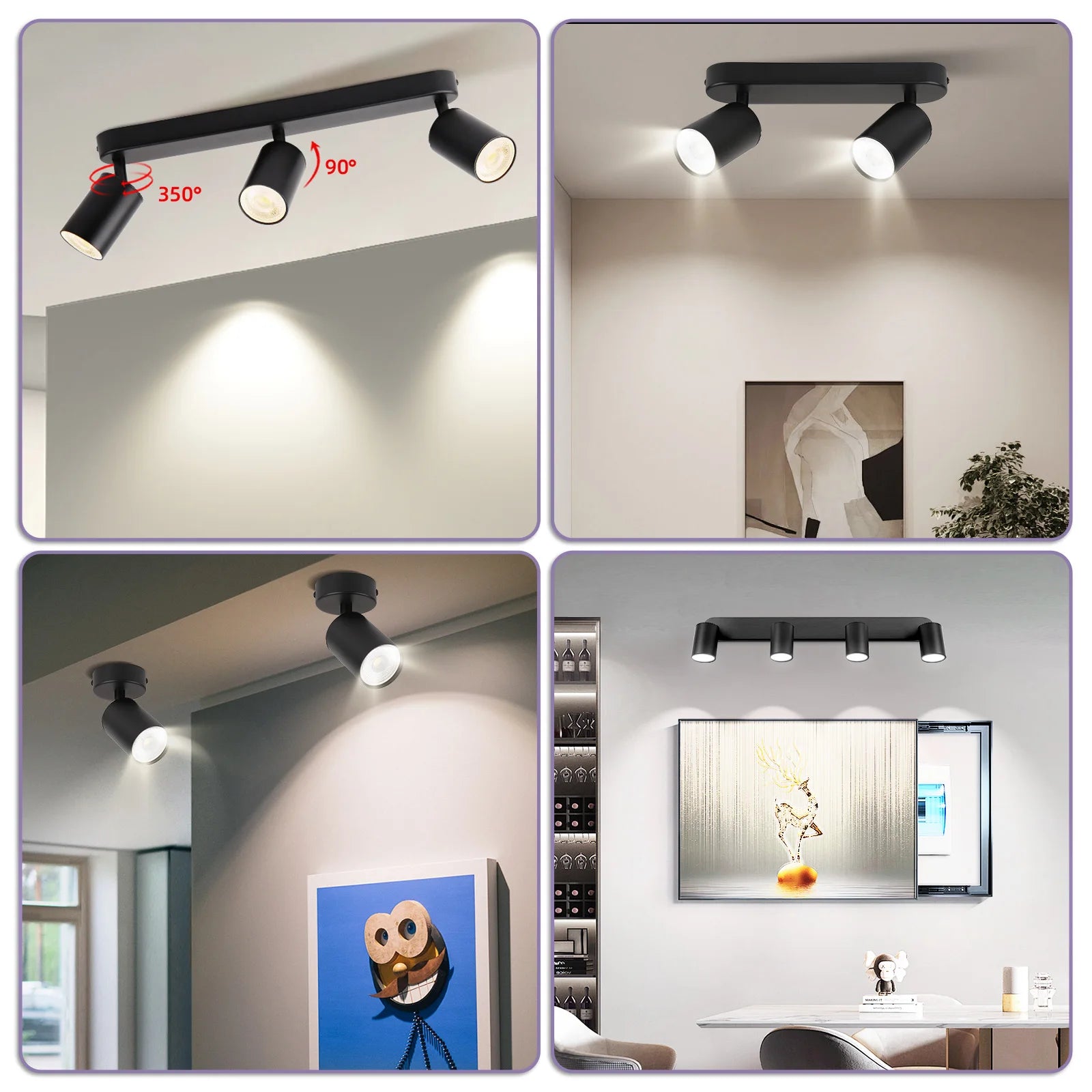 Led Track Spot Light GU10 Lights Bulb