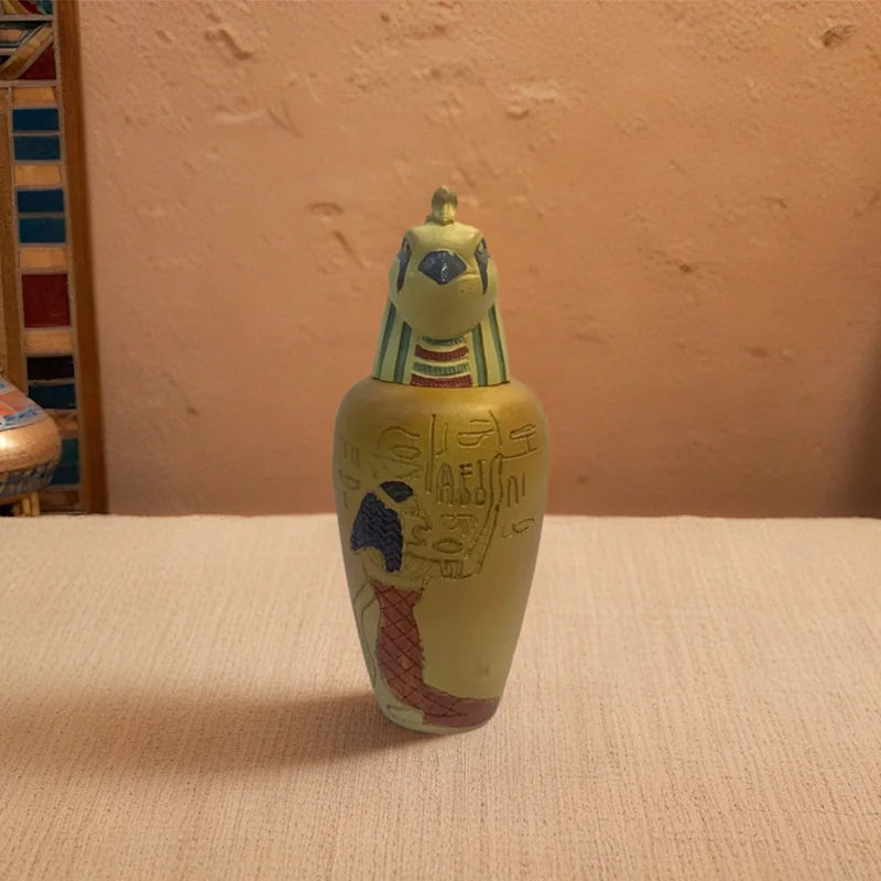 Ancient Egyptian Pharaoh series Resin sculpture and Jar 2