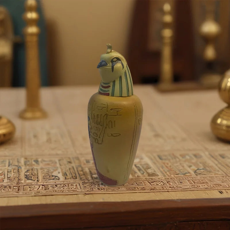 Ancient Egyptian Pharaoh series Resin sculpture and Jar 2