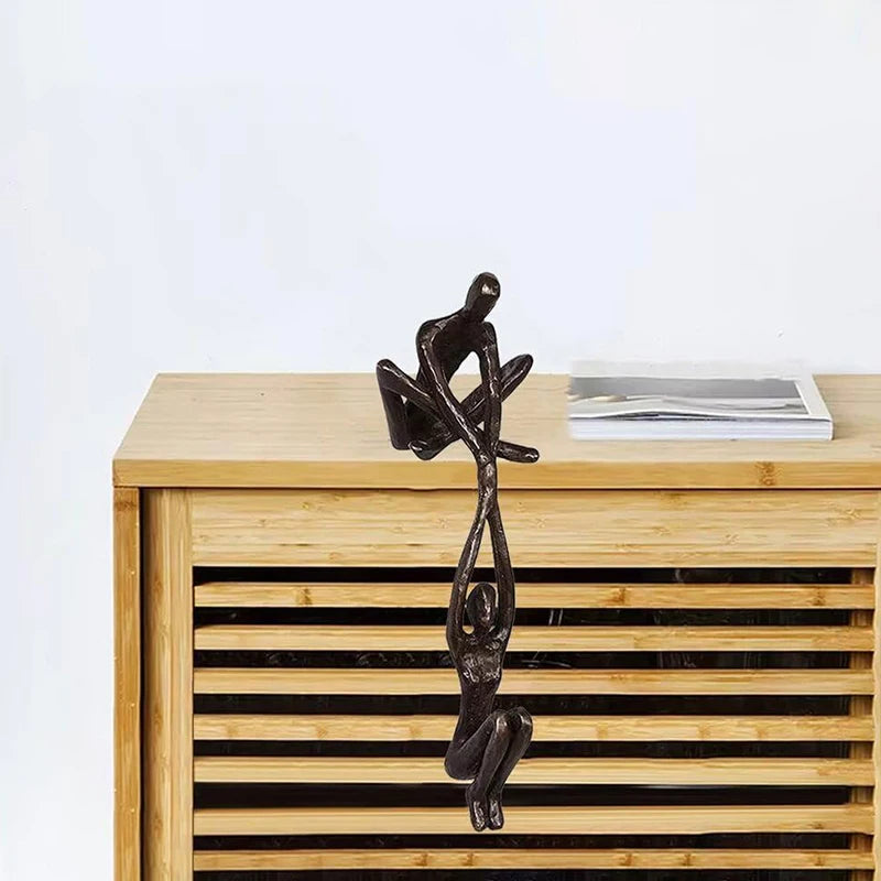 Lifting Woman Figurine Artistic Sculpture