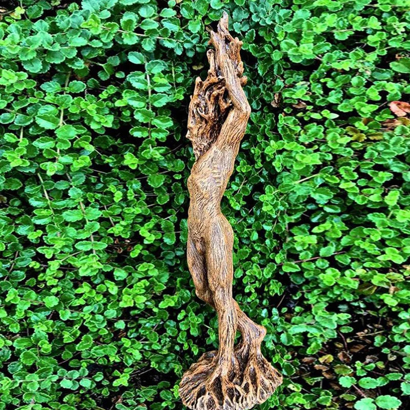 Tree Root Forest Goddess Statue Resin Sculpture