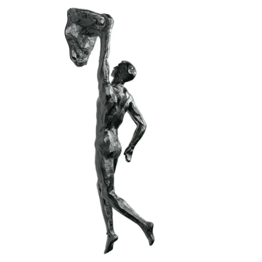 Rock Climbing Athlete Resin Sculptures Statue