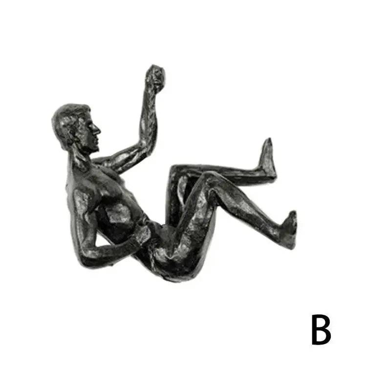 Rock Climbing Athlete Resin Sculptures Statue