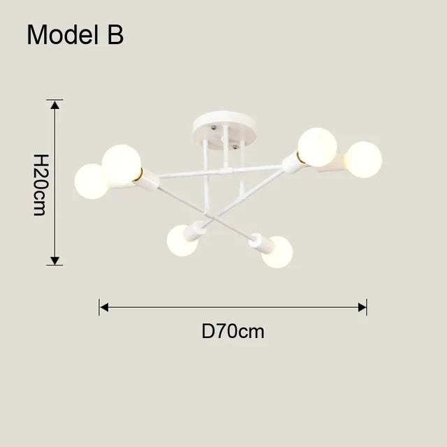 Nordic Minimalist LED Ceiling Chandelier