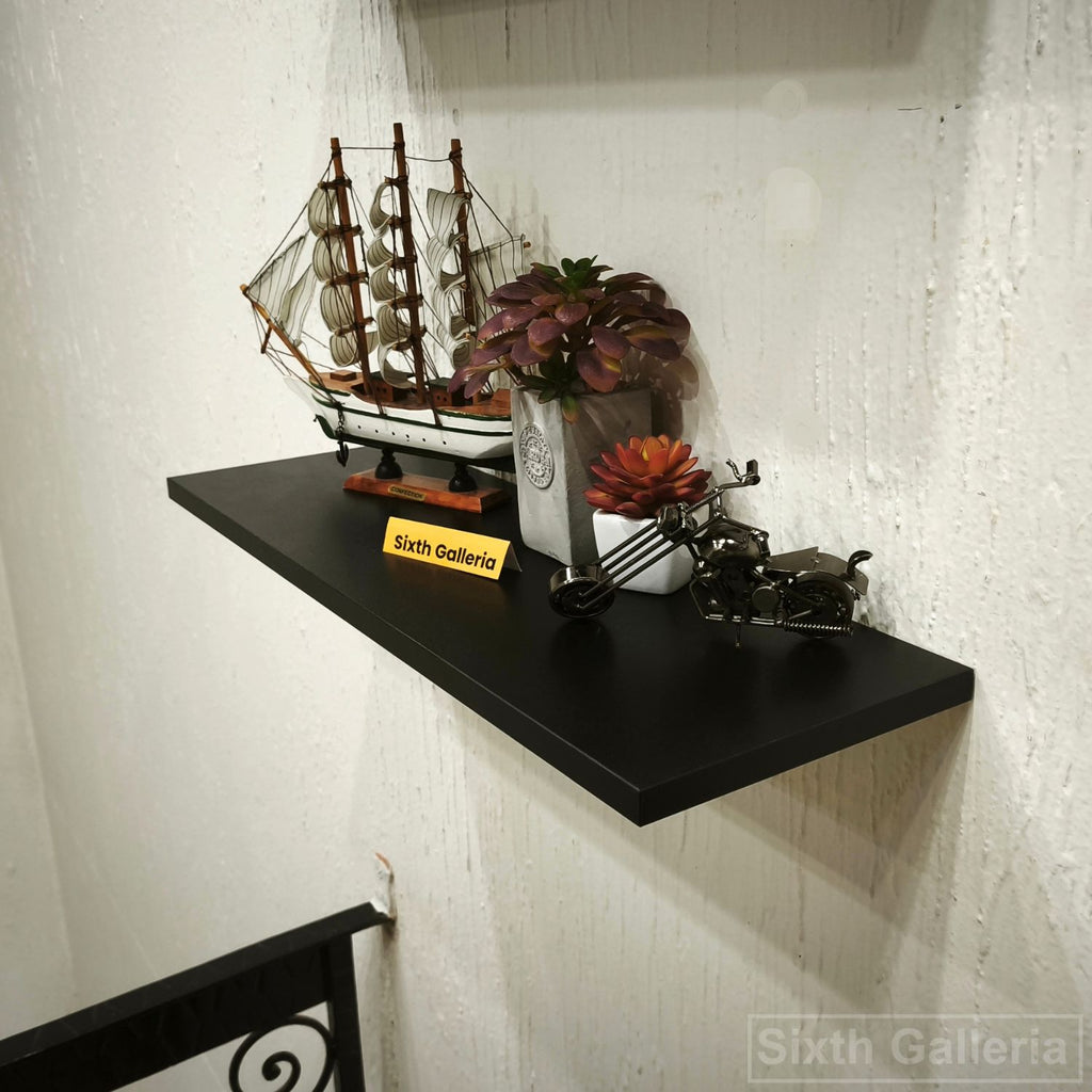 Single Floating Shelf Black