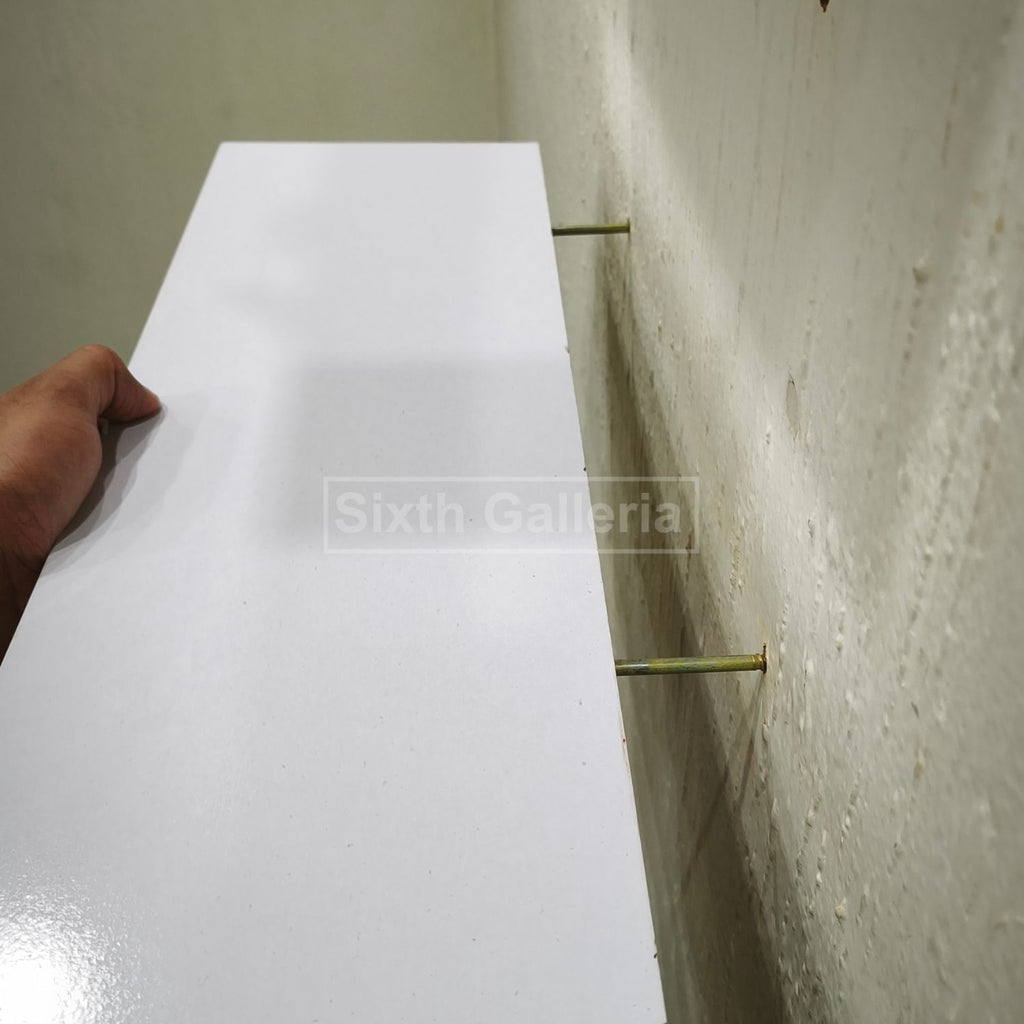 Single Floating Shelf White