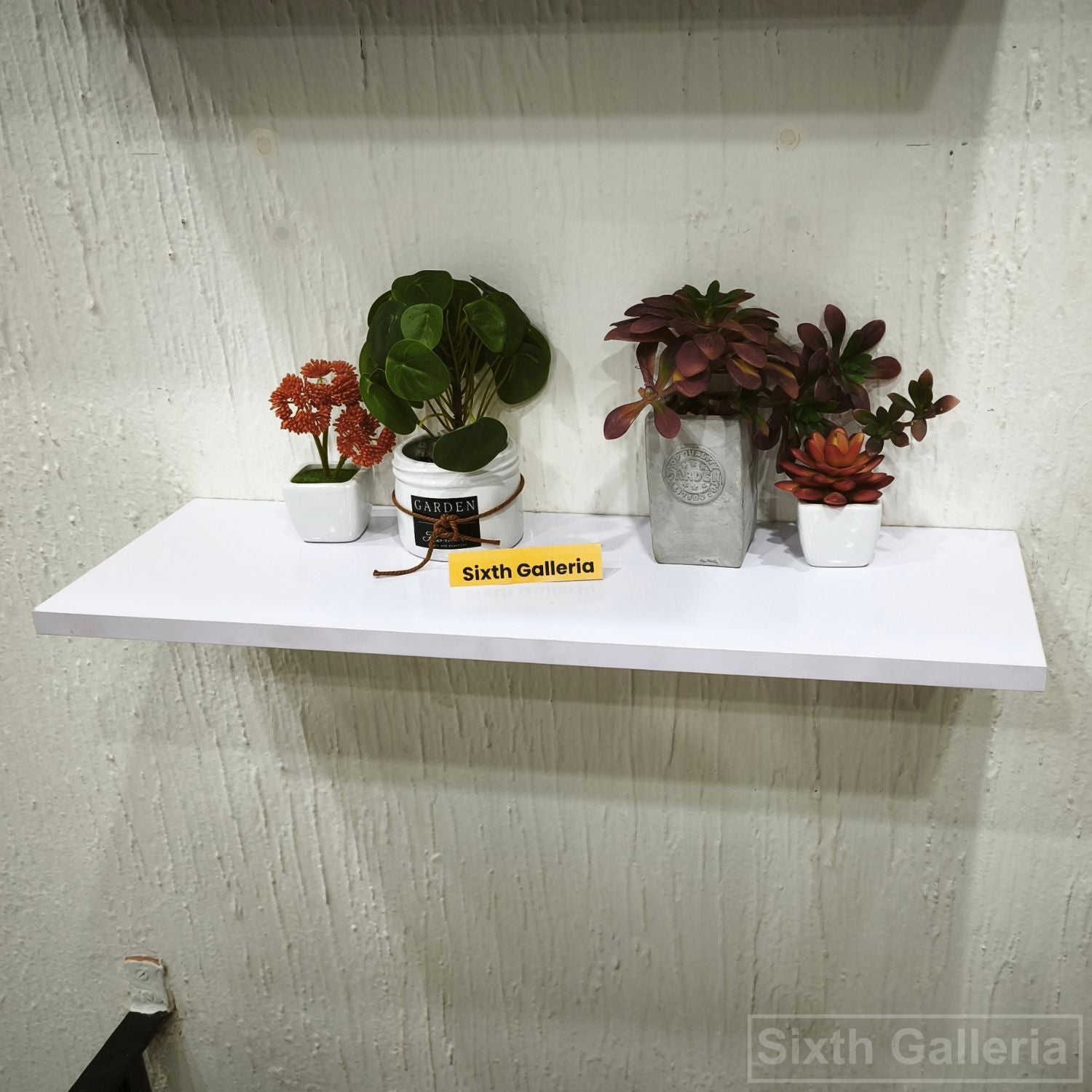 Single Floating Shelf White