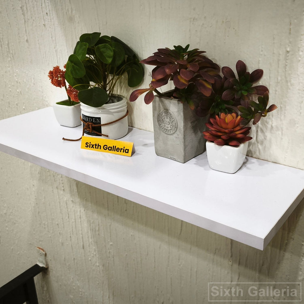 Single Floating Shelf White
