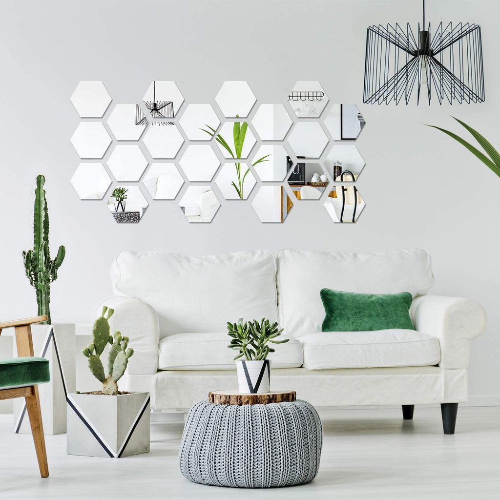 Hexagon Wall Decor Silver