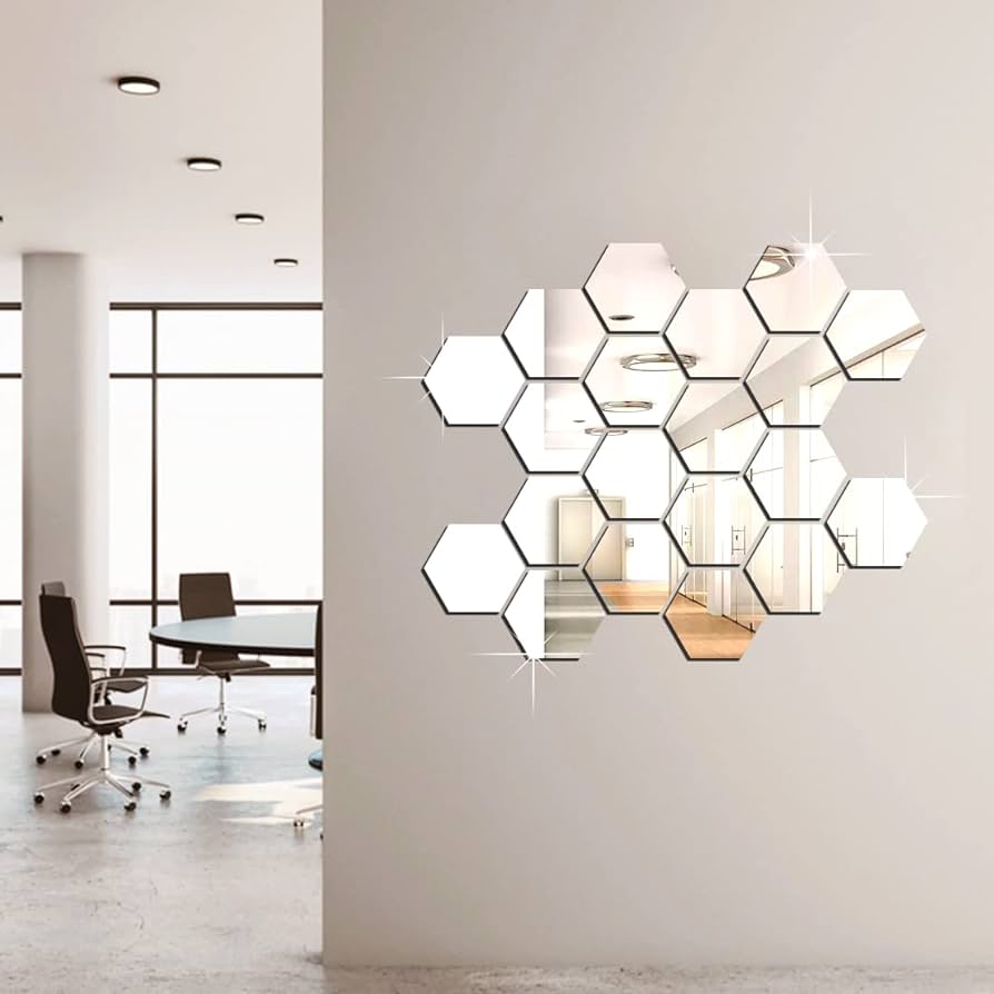 Hexagon Wall Decor Silver