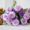 Purple Pompom Flower Bunch