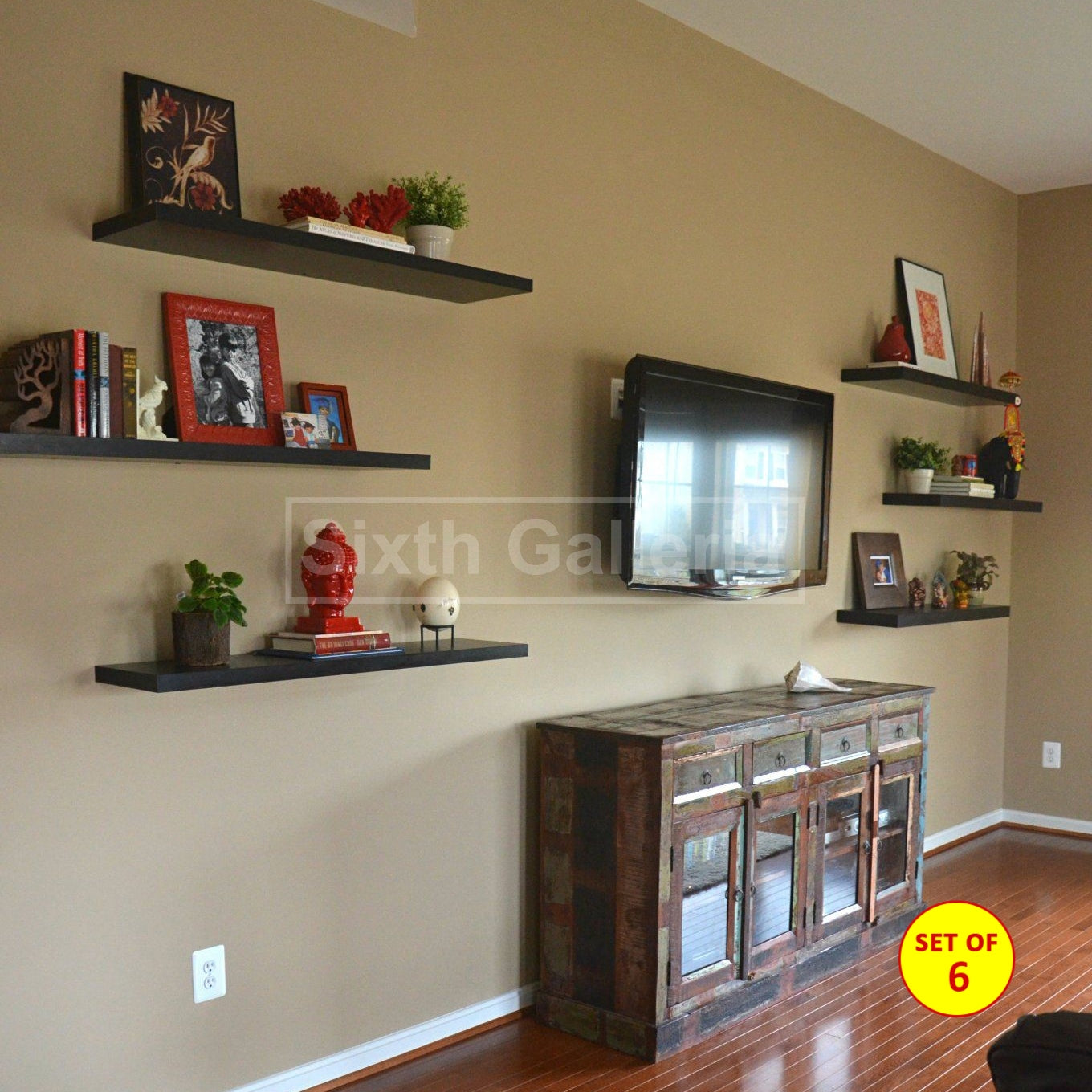 Floating Shelves Set of 6