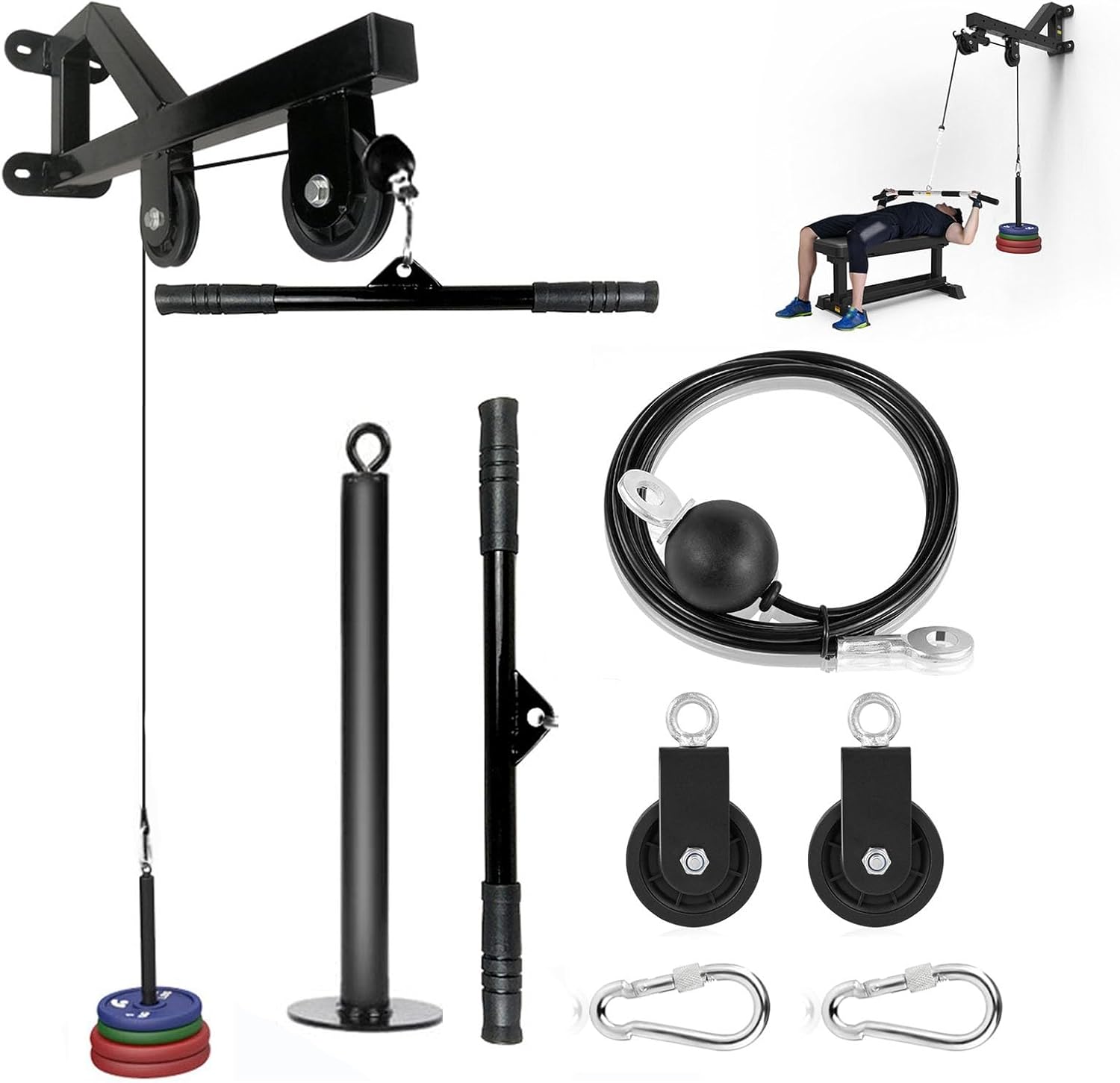 Wall Mounted Cable Pulley System