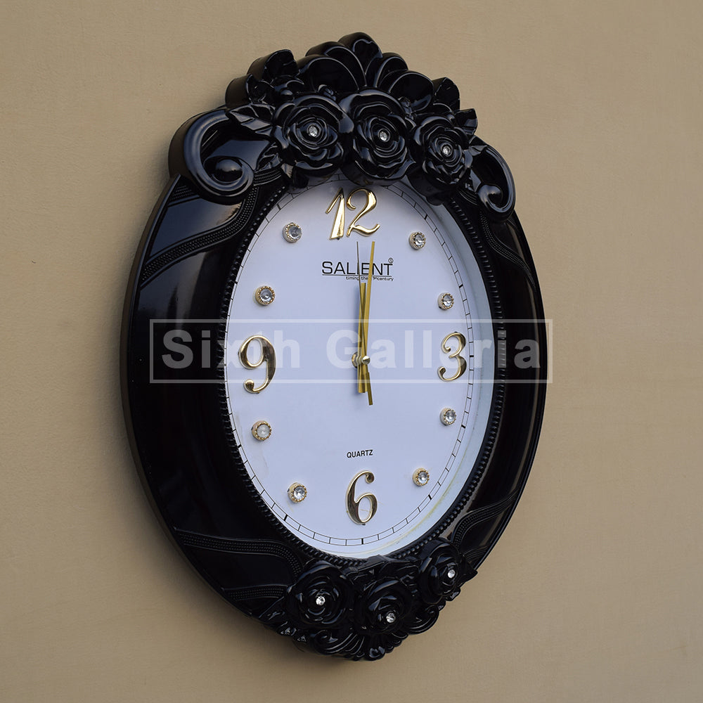 Taura Clock Black