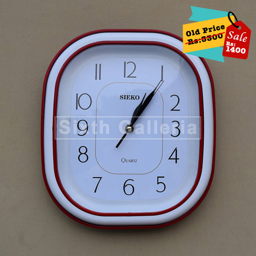 Taunsa Clock Red White