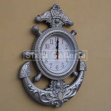 Anchor Clock Silver