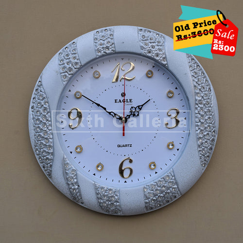 Barnie Clock White