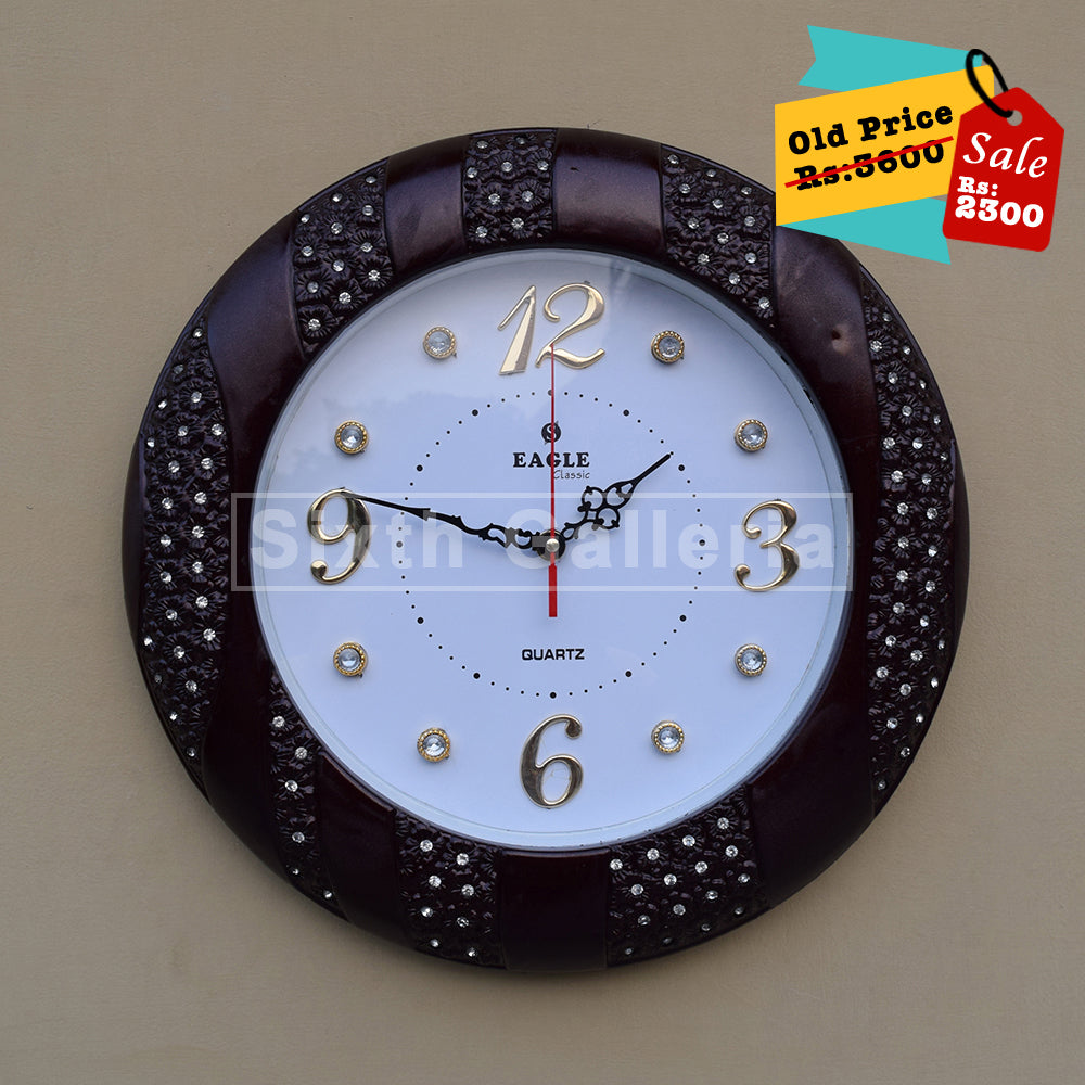 Barnie Clock Brown