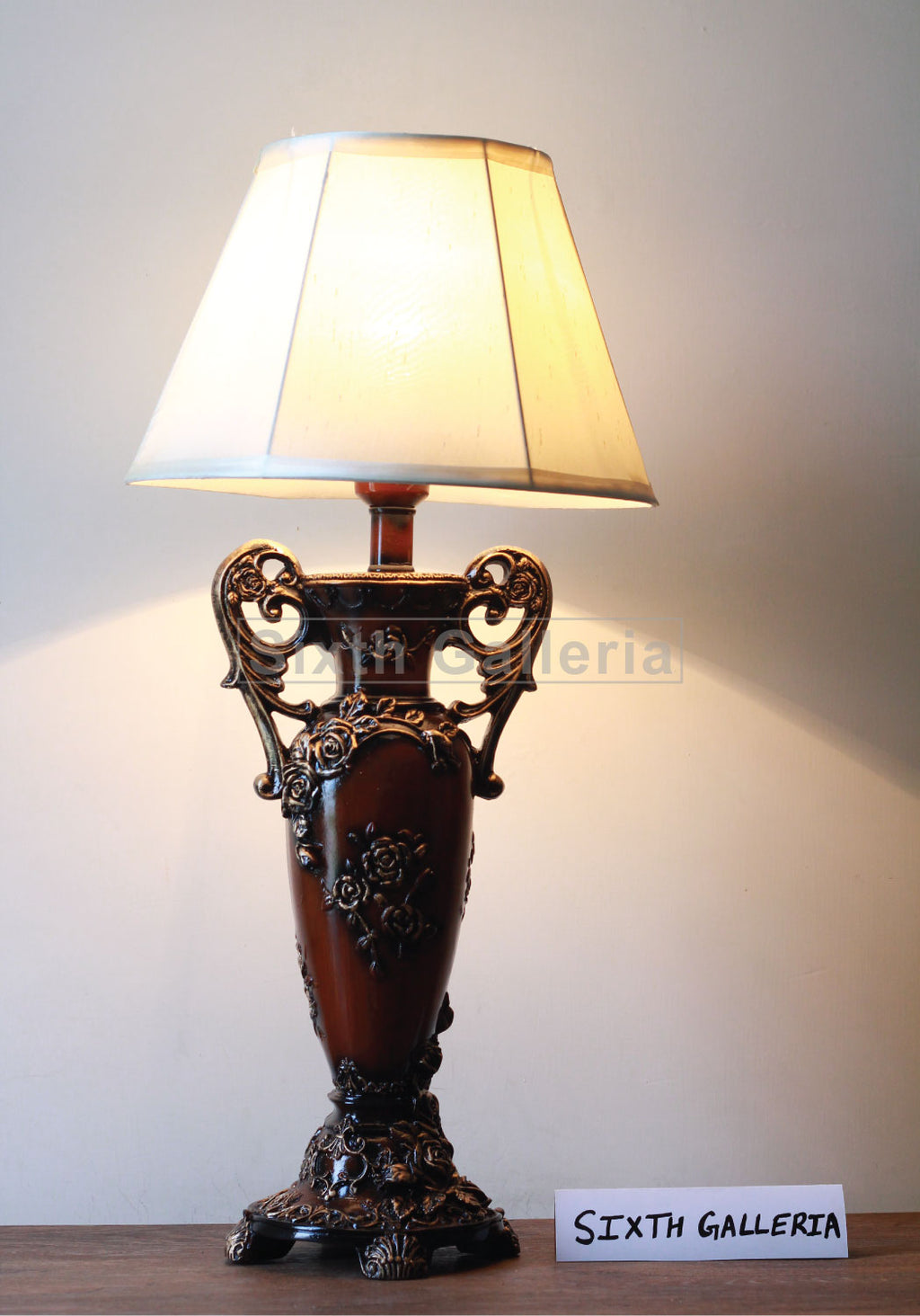 Pair of Dark Rosella Lamps