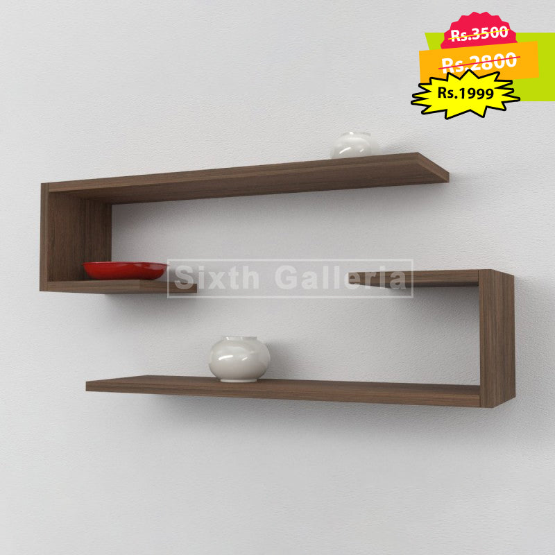 Fera Shelves Walnut Brown