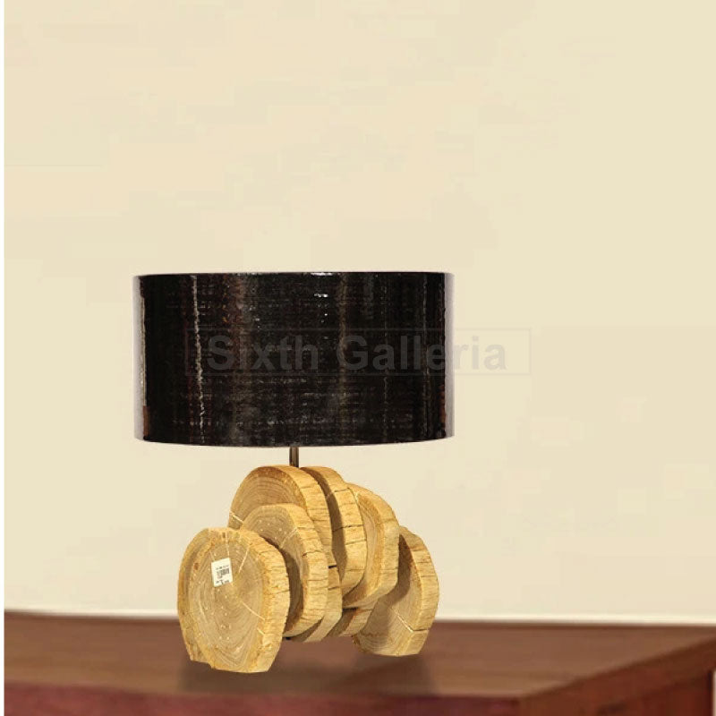 Pair of Thai Wooden Lamp