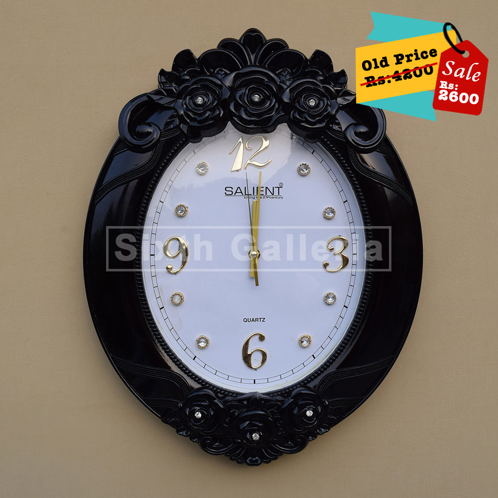 Taura Clock Black