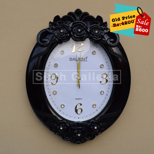 Taura Clock Black