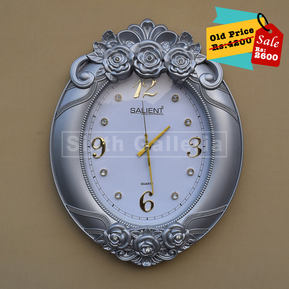 Taura Clock Silver