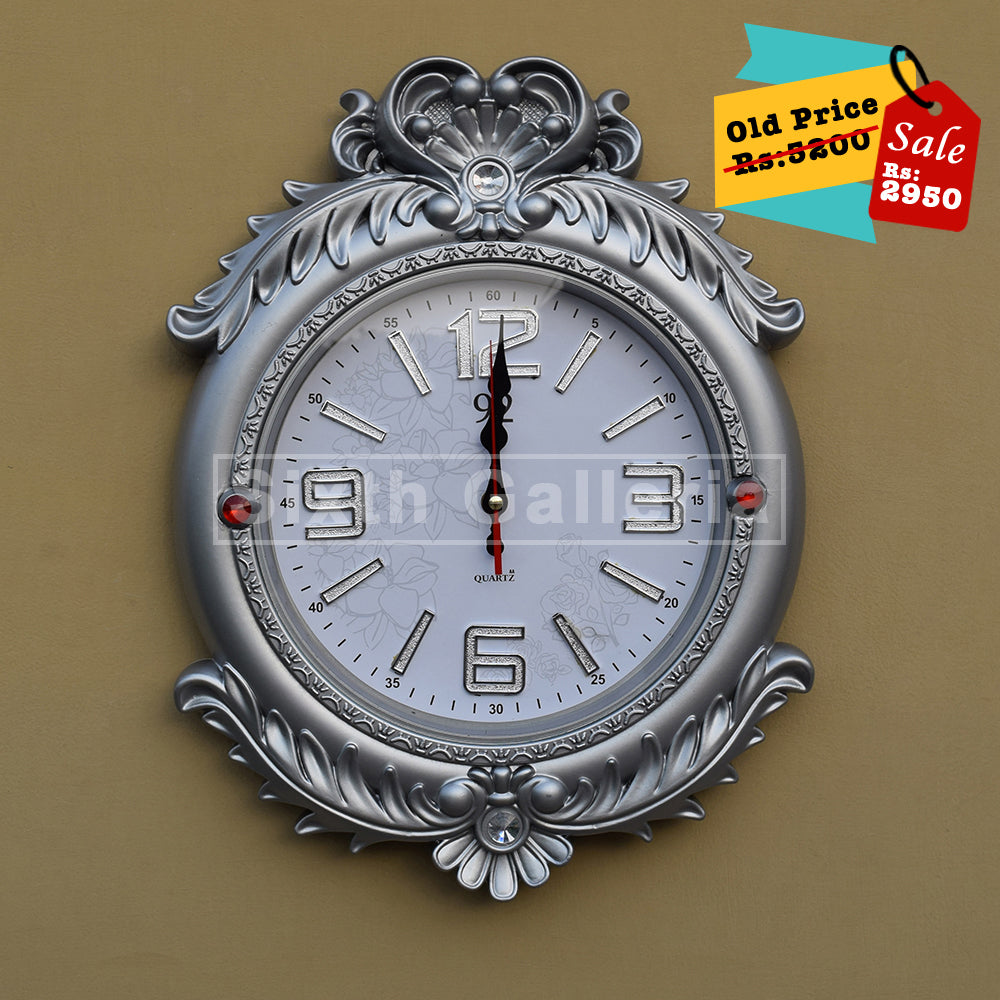 Retro Clock Silver
