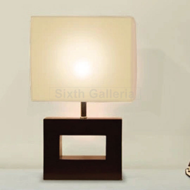 Pair of Thick Rectangle Lamp