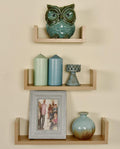 Alozay Shelf Set Oak Brown