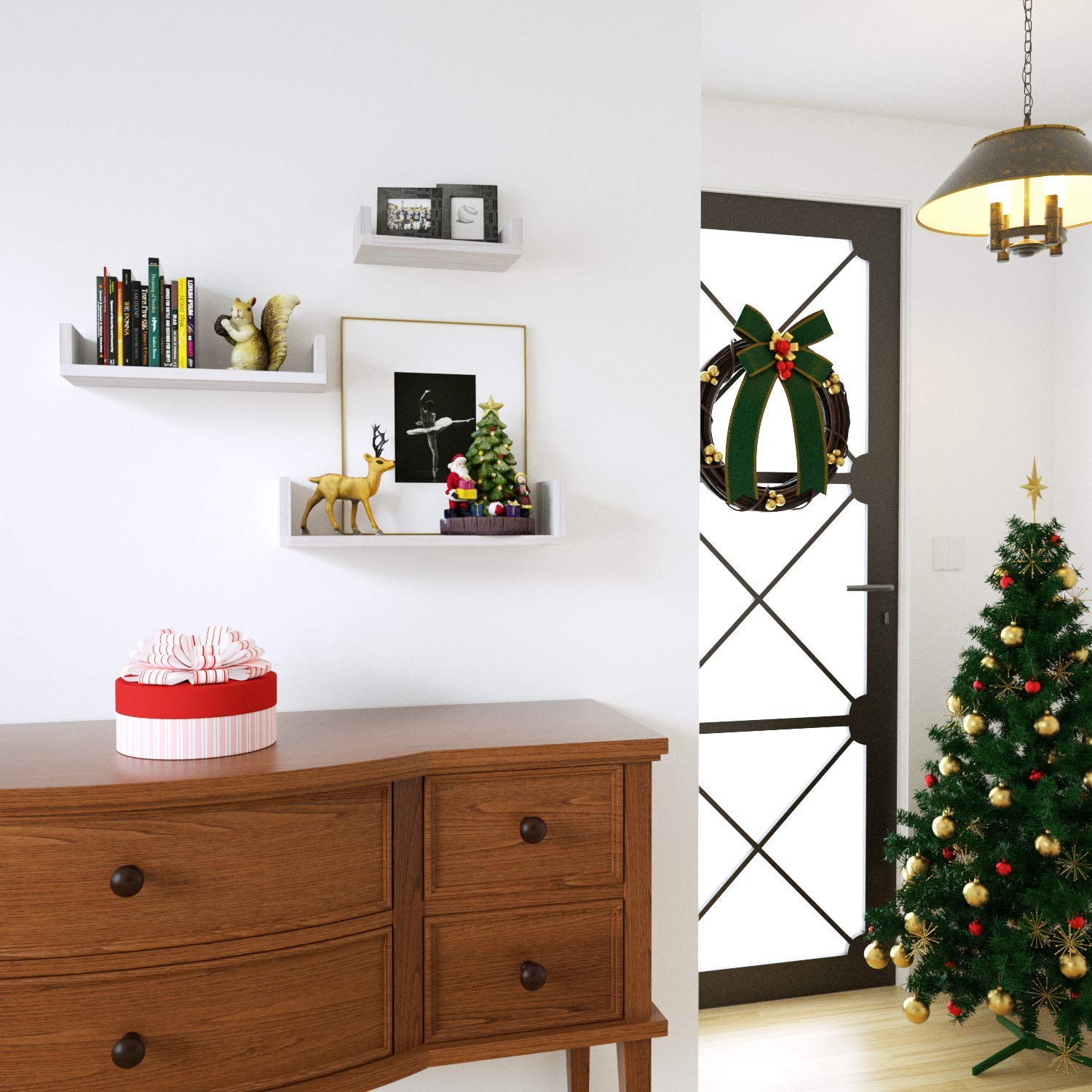 Alozay Shelf Set White