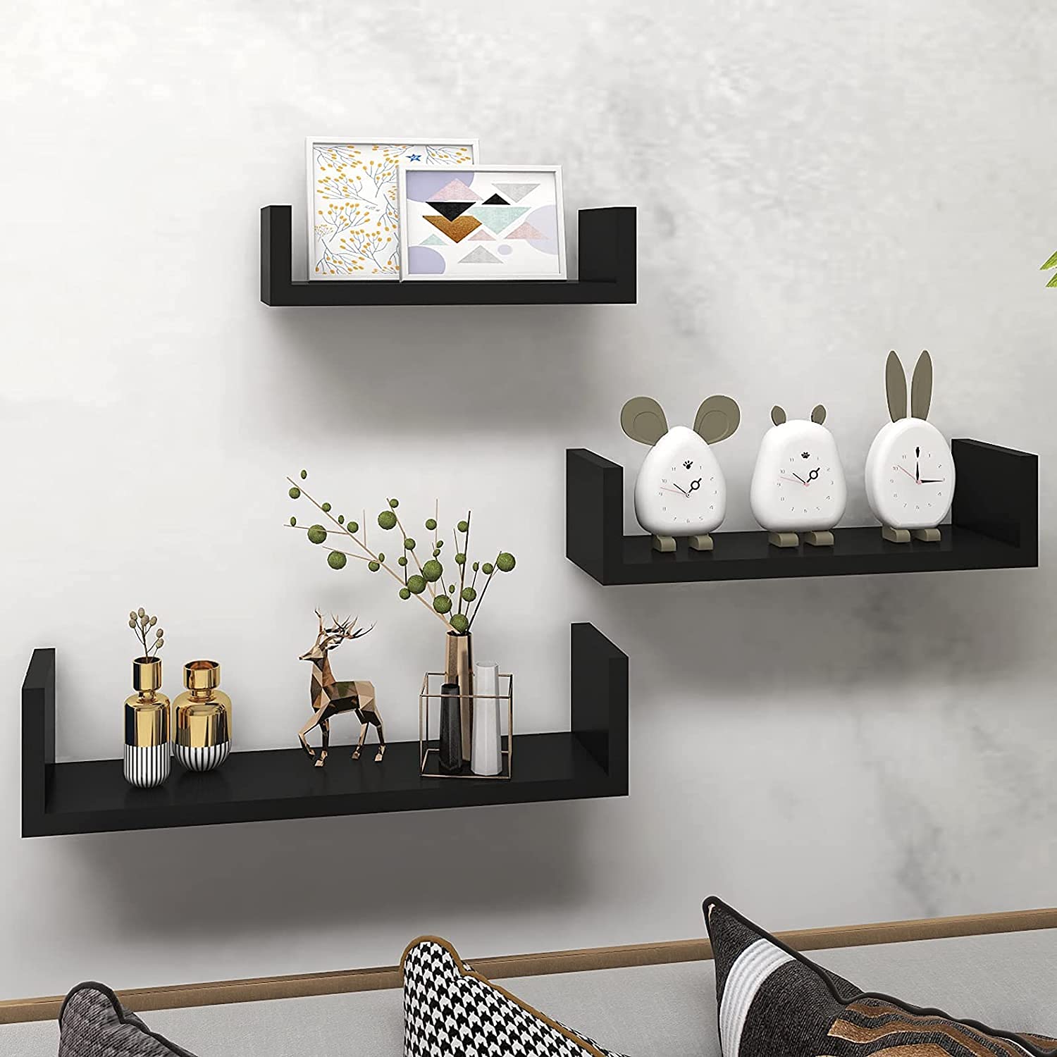 Alozay Shelf Set Black