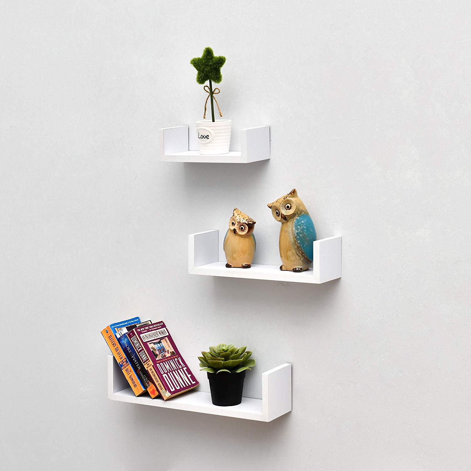 Alozay Shelf Set White