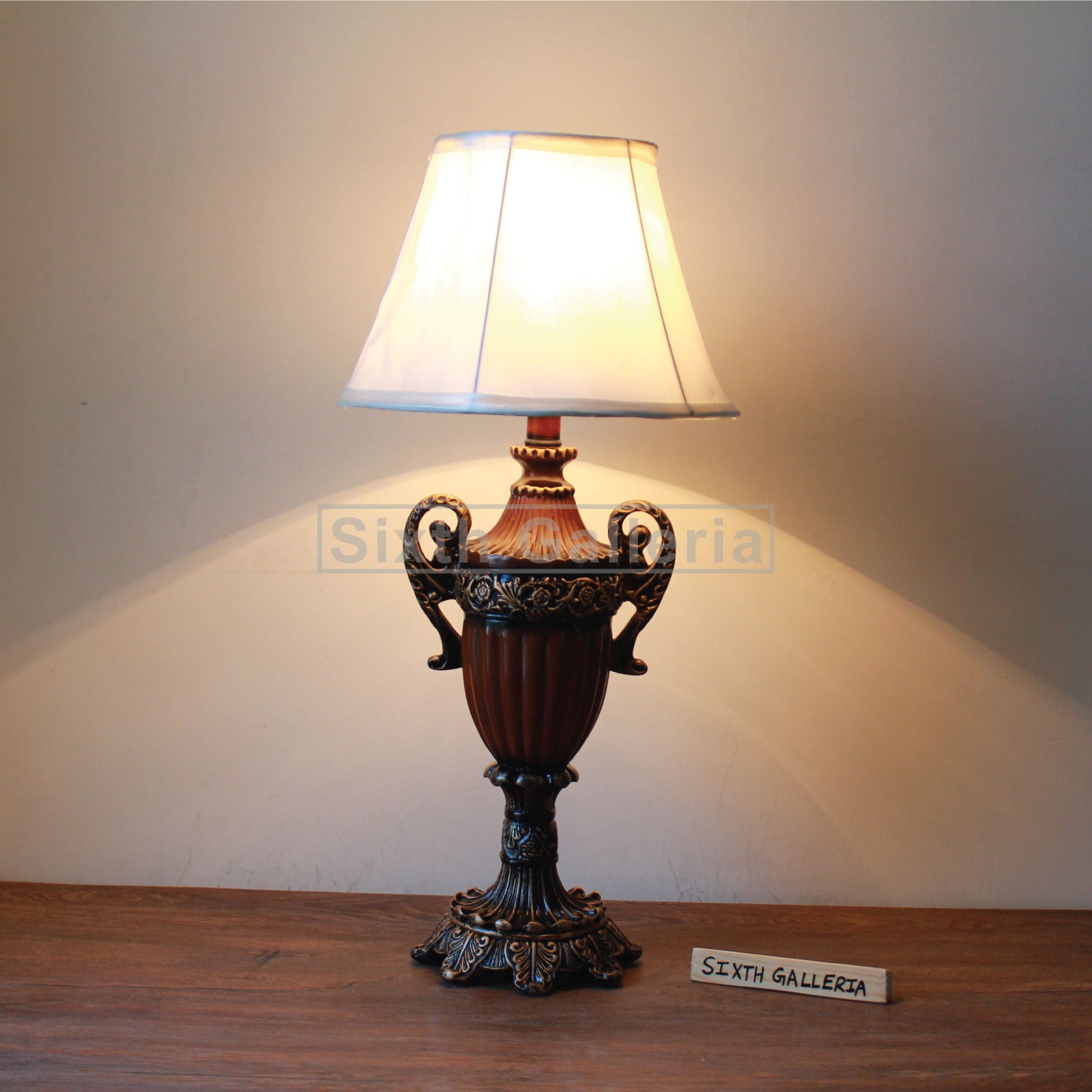 Pair of Dark Caesar Lamps