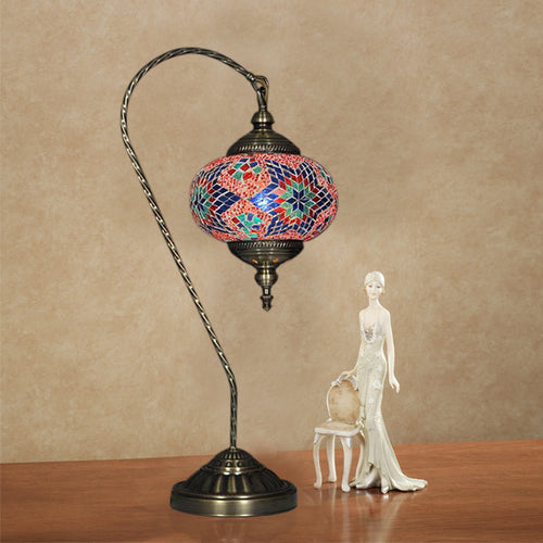 Pair of Multi Colored Turkish Lamp