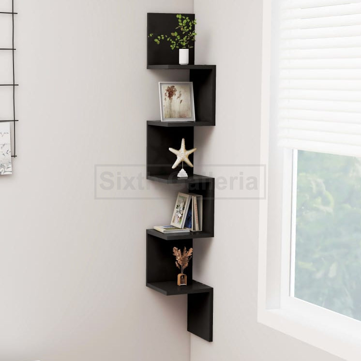 Large Corner Shelf Black