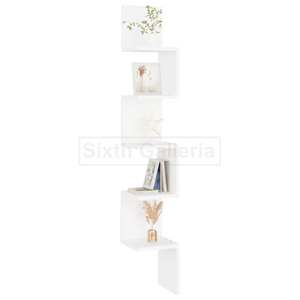 Large Corner Shelf White