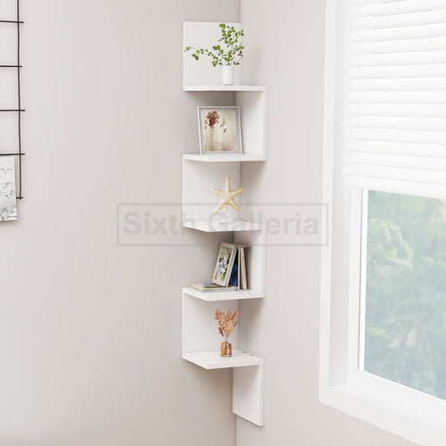 Large Corner Shelf White