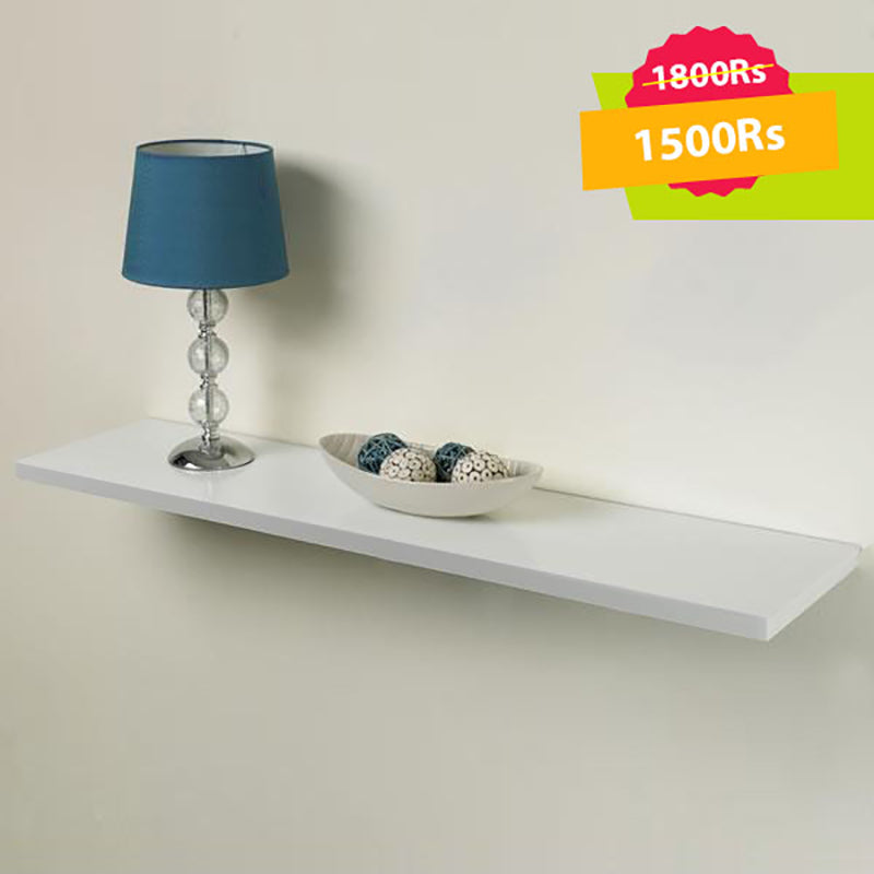 Single Floating Shelf White